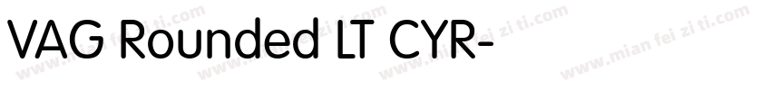VAG Rounded LT CYR字体转换